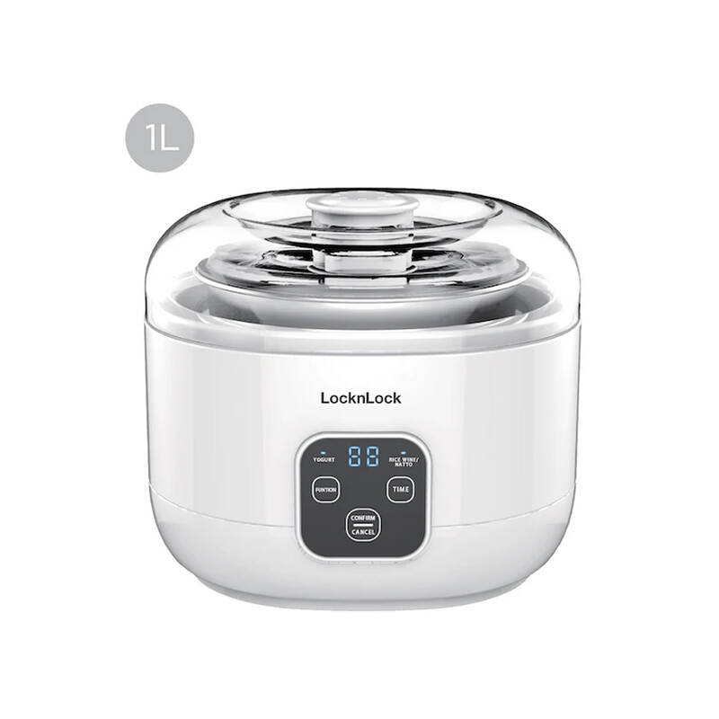 Máy Làm Sữa Chua LocknLock Yogurt Maker 1L, 220V, 50Hz, 15W - Màu trắng - EJY211, , large image number null